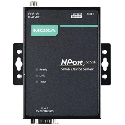 NPort P5150A 1-портовый сервер RS-232/422/485 в Ethernet с возможностью питания через Ethernet (PoE, стандарт IEEE 802.3af) MOXA
